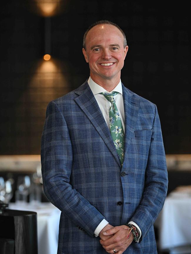 Haesley Cush, principal Ray White New Farm, charity auctioneer, award-winning real estate agent, at Fatcow in Fortitude Valley, Brisbane. pic: Lyndon Mechielsen/Courier Mail