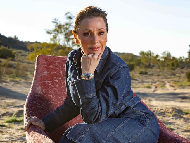 03-07-2024 - Tina Arena photographed on the outskirts of Birdsville, Queensland, ahead of her performance at the Big Red Bash. Picture: Matt Williams