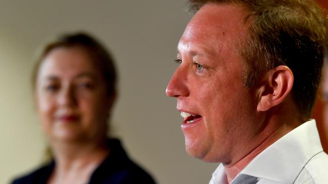 Premier Annastacia Palaszczuk and Deputy Premier Steven Miles. Picture: Evan Morgan