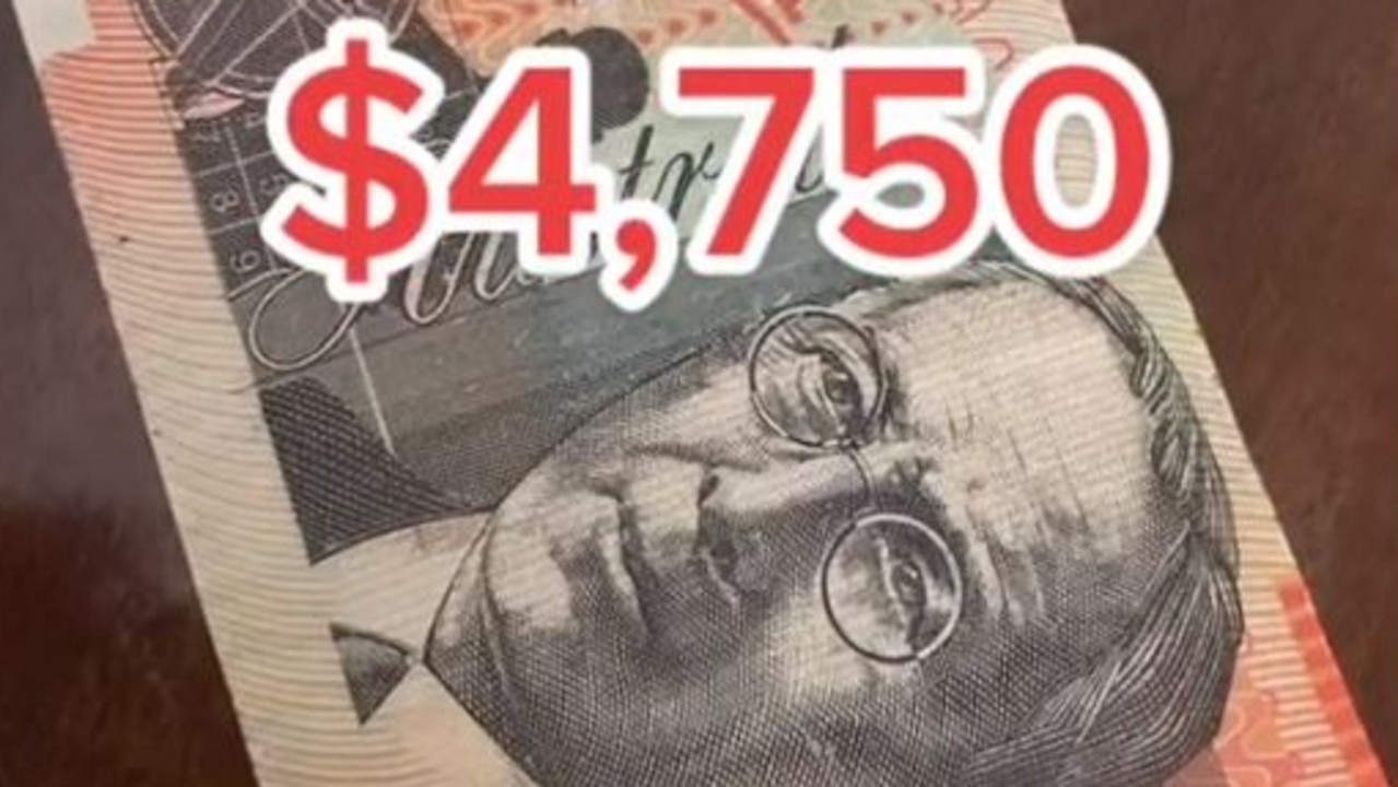 The 'rare' note is worth up to $4750. Picture: TikTok