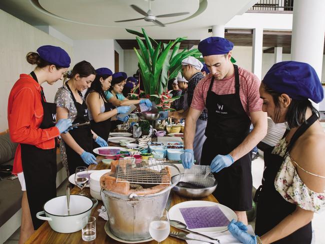 Experience the local culture in a Thai cooking class.