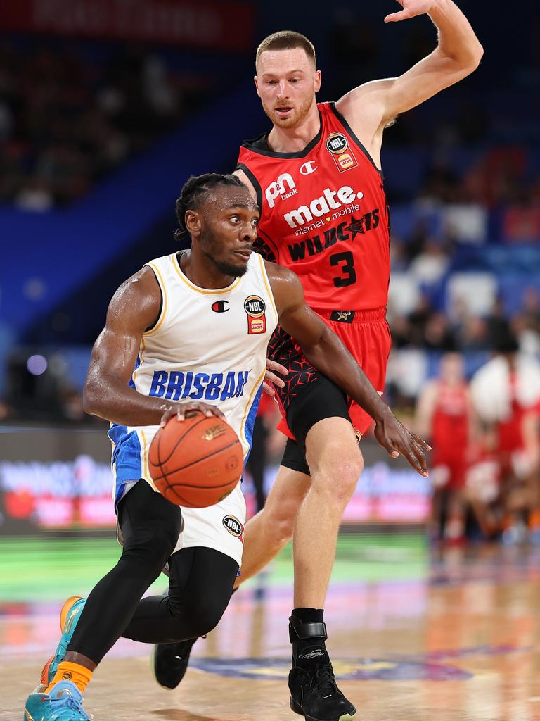 The Brisbane Bullets – featuring James Batemon – will host the Cairns Taipans in an NBL Queensland derby. Picture: Paul Kane/Getty Images