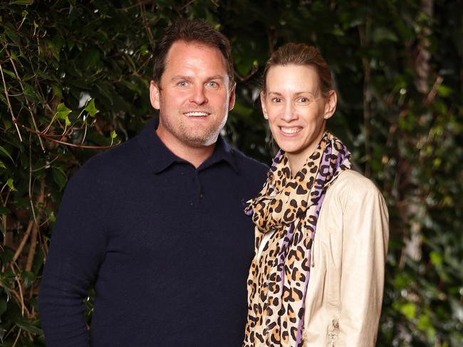 Agent Nick Fordham with wife Liz. Picture: Christian Gilles