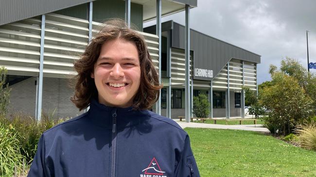 Connor Sim is the dux of Bass Coast College for 2022