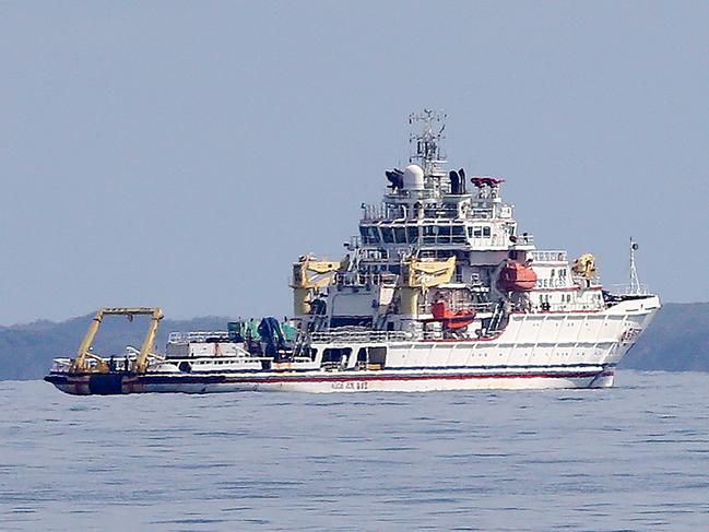 02/09/2016 The Australian. Chinese ship Dong Hai Jiu 101 in the shipping channel at Gage Roads off Fremantle, Perth. 02/09/16