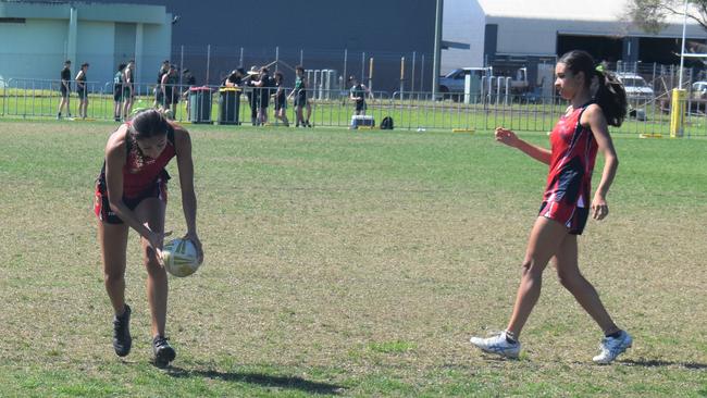 U16 Girls Brisbane Cobras vs Tasmania Thunder at the National Youth Touch Football Championships, Kawana 2022. Picture: Eddie Franklin