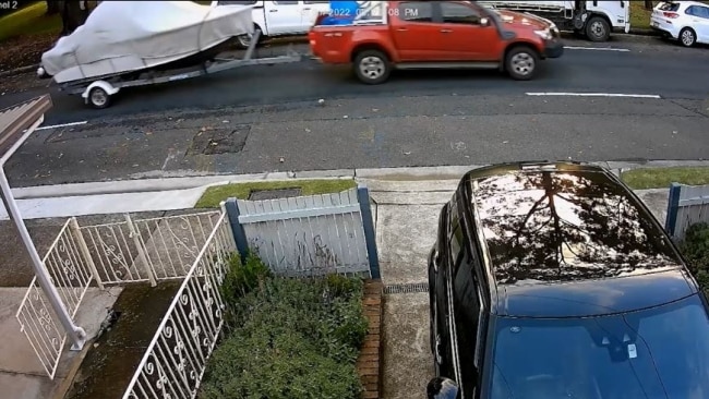 CCTV of a vehicle with a boat trailer at Drummoyne. Police will address the media as they re-appeal for information from the community to assist ongoing investigations into the circumstances surrounding the alleged murder of nine-year-old, Charlise Mutten. Source: NSW Police, ,