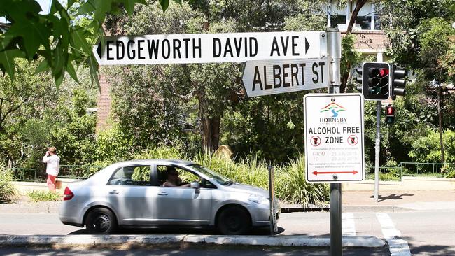 One bike path is set for Edgeworth David Ave. Picture: Peter Clark