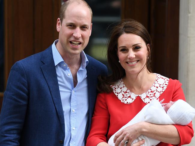 The Duke and Duchess of Cambridge welcome their third child at the Lindo Wing, St Mary’s Hospital. Picture: James Whatling/MEGA