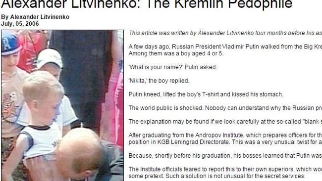 Putin labelled ‘the Kremlin paedophile’