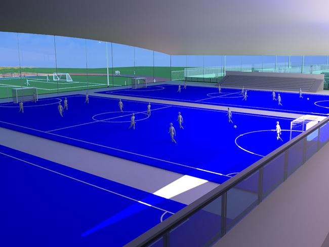 The State Centre of Football will feature three indoor futsal courts. Picture: Supplied