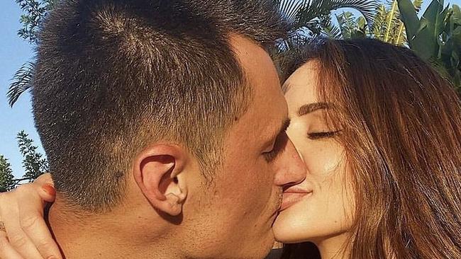 Bernard Tomic and Vanessa Sierra are back on. Picture: Supplied