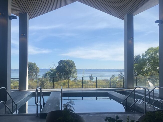 Wai Ariki Hot Springs and Spa is a slice of paradise nestled on the shores of Lake Rotorua. Picture: Supplied/Brielle Burns