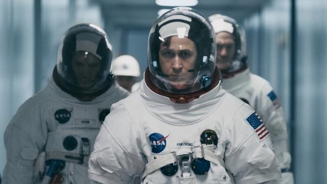 Ryan Gosling as astronaut Neil Armstrong in First Man.