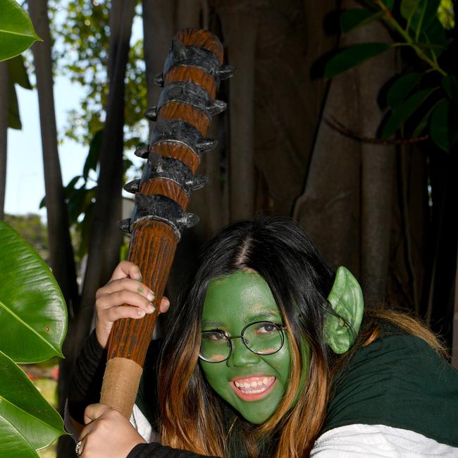 Townsville Medieval and Fantasy Festival 2024 at Cluden. Sallyn from Cairns. Picture: Evan Morgan