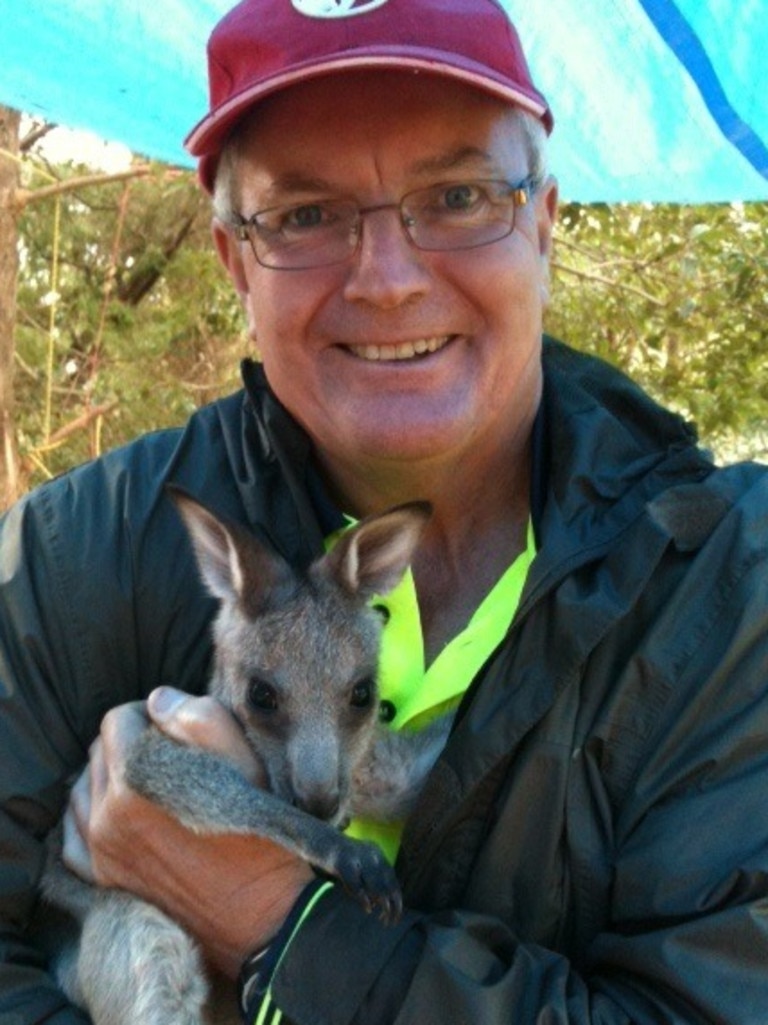 Nelson Bay Golf Club’s ‘Kangaroo’ Phil Murray said tourists interacting improperly with the animals was a concern. Picture: Phil Murray