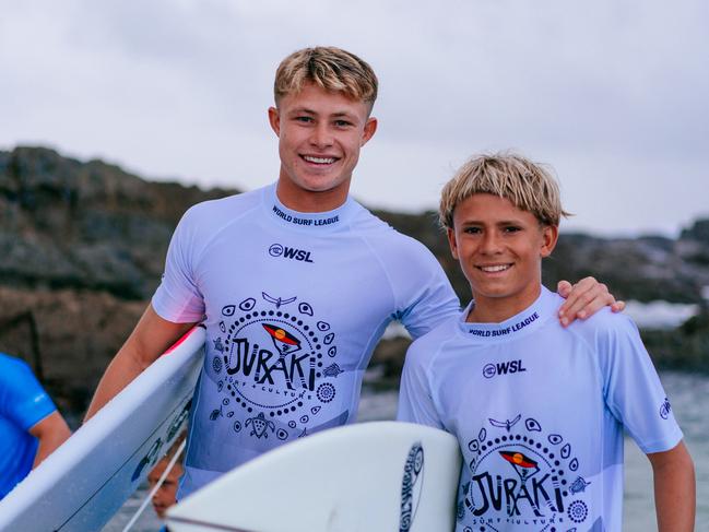 GOLD COAST, QUEENSLAND, AUSTRALIA - APRIL 26: Surfers in the Juraki Teams Challenge at the Bonsoy Gold Coast Pro on April 26, 2024 at Gold Coast, Queensland, Australia. (Photo by Andrew Shield/World Surf League)