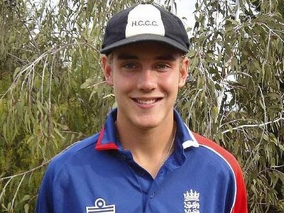 Stuart Broad in his Hoppers Crossing hat in 2004.