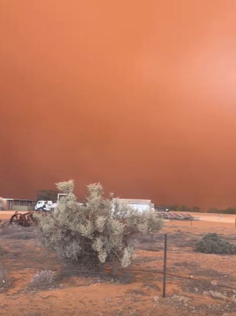 Parts of South Australia were hit with 130km/h wind gusts, and over 130,000 lightning strikes in 24 hours. Picture: Instagram