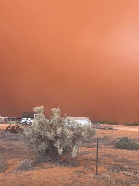 Parts of South Australia were hit with 130km/h wind gusts, and over 130,000 lightning strikes in 24 hours. Picture: Instagram