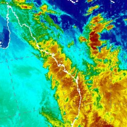 An extreme cold snap and widespread rain is impacting large parts of eastern Queensland. Picture: BOM