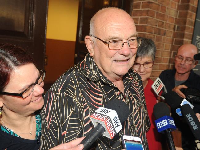 Brother of victim Isabella Spencer, Don Spencer, speaks outside Supreme Court. Picture: Joel Carrett