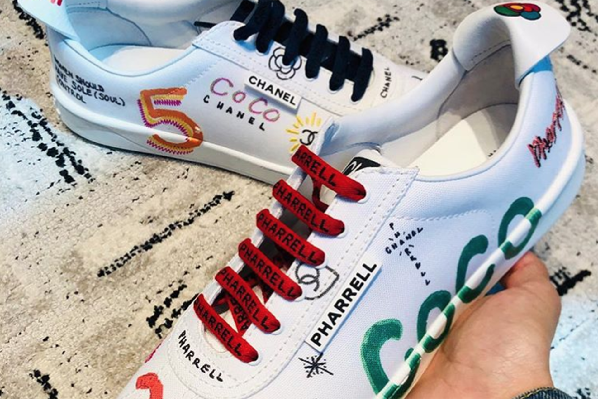 Pharrell cheap chanel sneaker