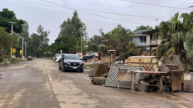 Goodna Enid St and Cox Cres clean up after 2022 February Ipswich floods. Picture: Ipswich Cr Paul Tully