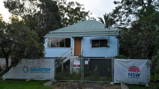 A flooded buyback house from Lismore, 19 February 2023.