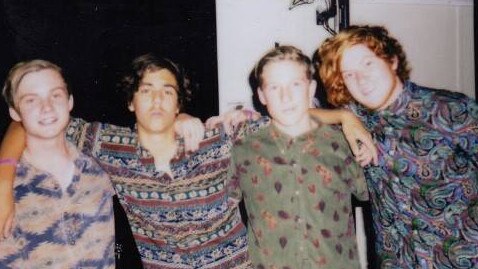 NSW Waratahs prop Harry Johnson-Holmes during his days as a bass player with the band Geography of Mars