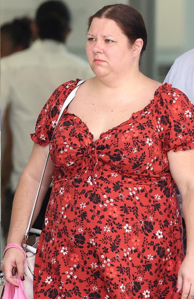 Christine Northfield leaving Brisbane Supreme Court. Picture: Liam Kidston