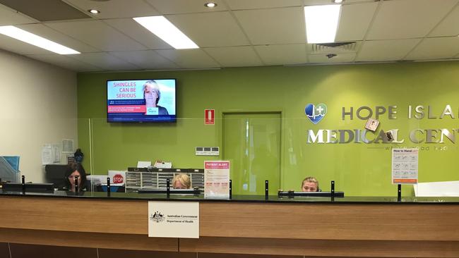 Staff who sit behind a perspex barrier are not to be approached at the clinics. Instead patients are asked to call ahead and then call again when they arrive at the door.