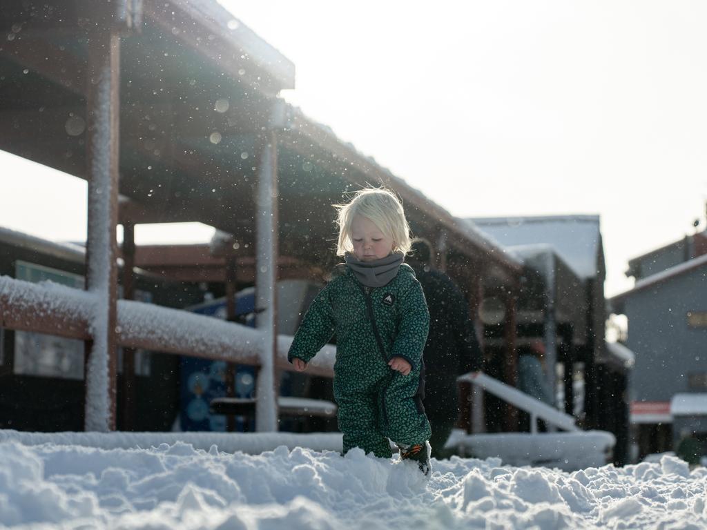 Thredbo, where 30cm of snow has fallen this weekend. Picture: Supplied