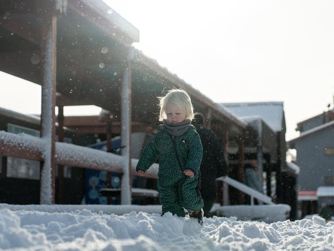 Thredbo, where 30cm of snow has fallen this weekend. Picture: Supplied