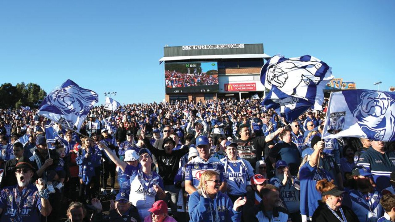 The Bulldogs are anticipating a record year for membership and merchandise sales. Picture: Getty Images.