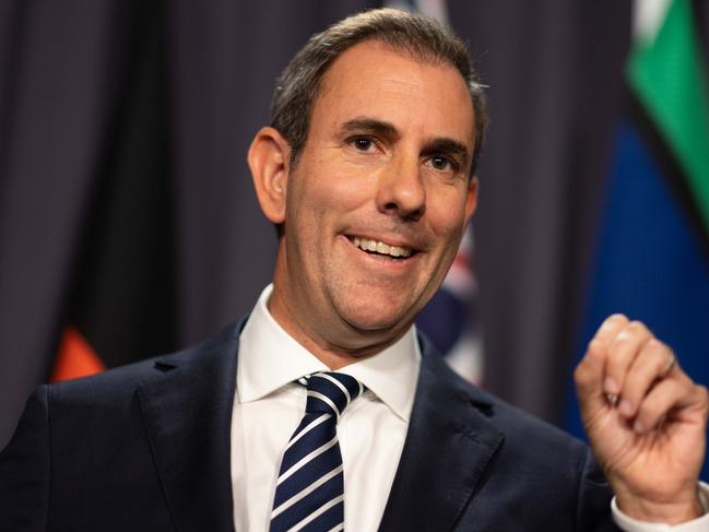 CANBERRA, AUSTRALIA - NewsWire Photos FEBRUARY 16, 2023: Treasurer Jim Chalmers during a press conference in Parliament House in Canberra.Picture: NCA NewsWire / Gary Ramage