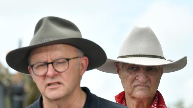 PM Anthony Albanese with crossbench member for Kennedy, Bob Katter, earlier this year. Picture: Evan Morgan