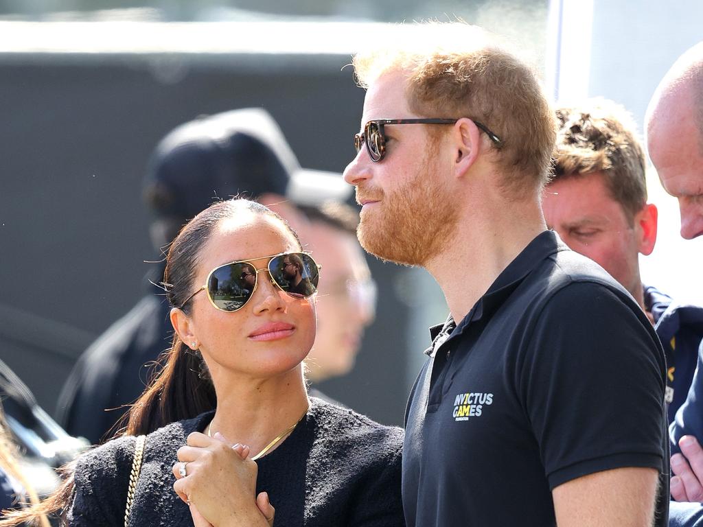 The Duchess of Sussex uses a crown in her personal monogram. Picture: Chris Jackson/Getty Images for the Invictus Games Foundation