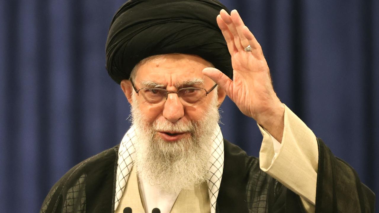 Iran's supreme leader Ayatollah Ali Khamenei. Hezbollah has a powerful backer in Iran. Picture: Atta Kenare/AFP