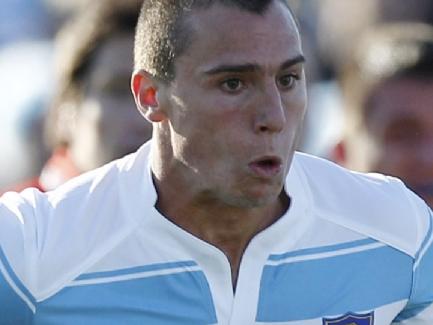 17/09/2011 WIRE: Argentina's Juan Jose Imhoff runs towards the tryline during their Rugby World Cup Pool B match against Romania at the Rugby Park stadium, Invercargill, New Zealand, Saturday, Sept. 17, 2011. (AP Photo/Natacha Pisarenko)