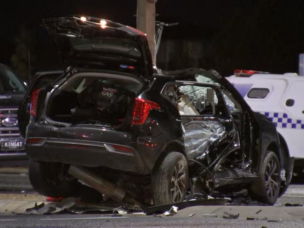 The wreckage of the crash in Tarneit on Sunday, May 18. Picture: ABC