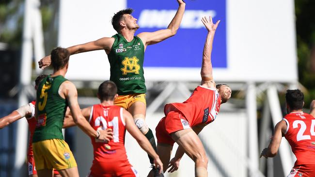 St Mary's won against Waratah in the semi finals of the 2020-2021 NTFL Men's Premier League at TIO Stadium. Picture: Felicity Elliott/AFLNT Media