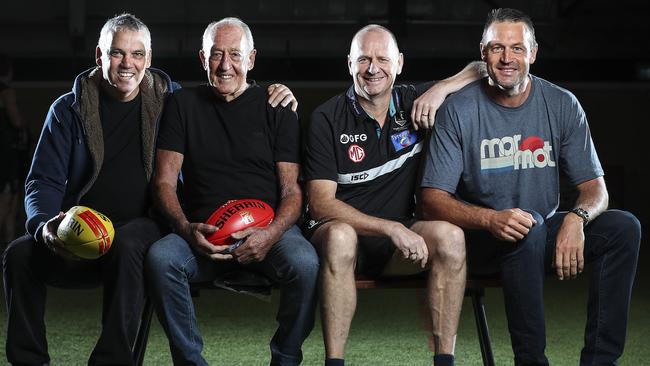 Mark Williams, John Cahill, Ken Hinkley and Matthew Primus. Picture Sarah Reed