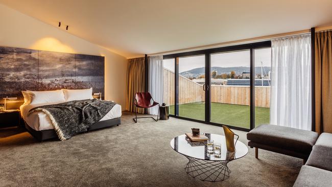 Each of the rooms is named for a figure from Tasmania’s past. Picture: Adam Gibson