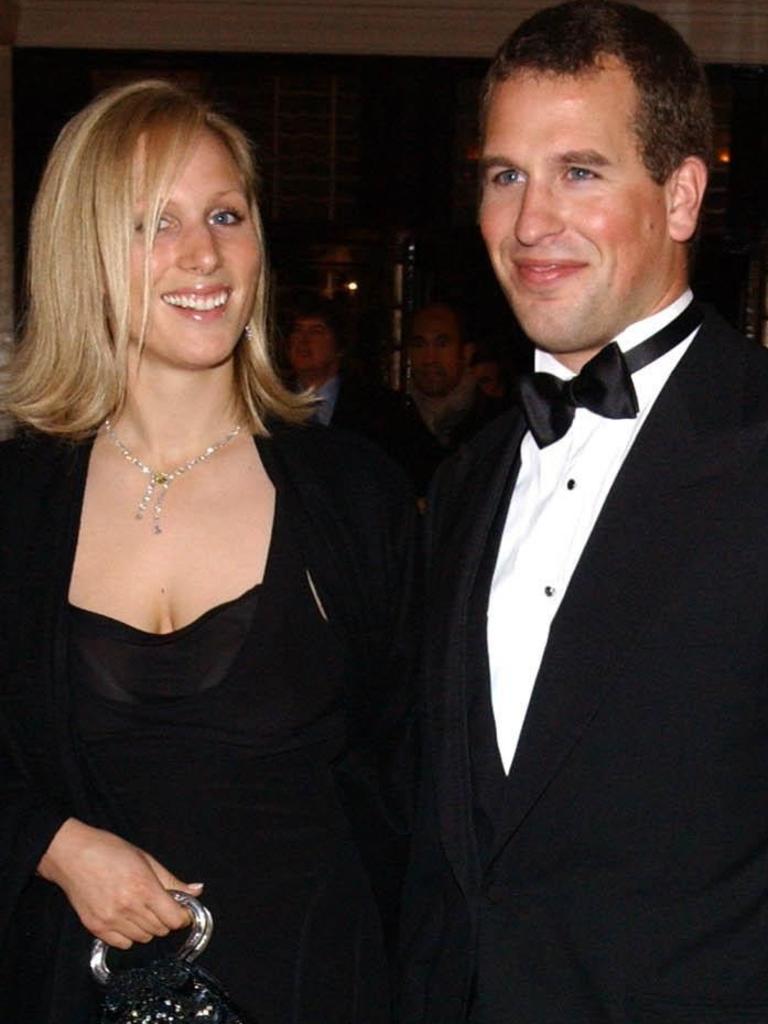 Zara Phillips, left, and her brother Peter, in 2003. Picture: AP