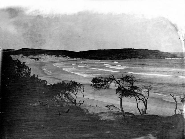 This may be the only photo of Bondi Beach with no people on it. After 1902, swimming at beaches became legal and the place has been chockers every day since. Photo: State Library of NSW