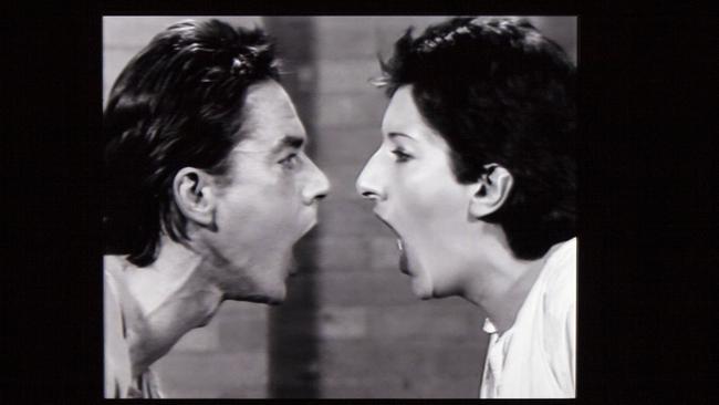 Abramovic with former partner and artistic collaborator Ulay.