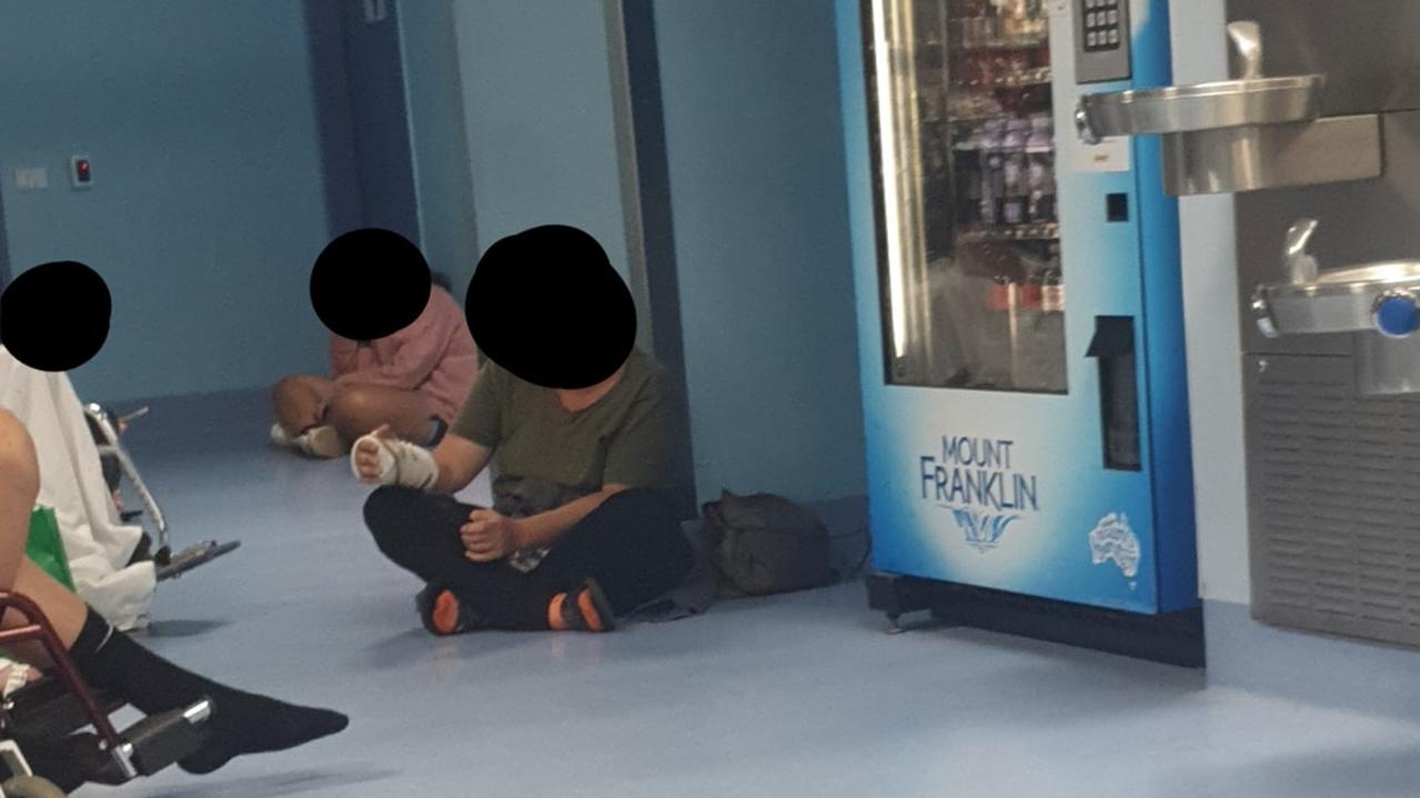 Concerns were raised that the Toowoomba Emergency Depart was understaffed after photos emerged of patients waiting on the floor.