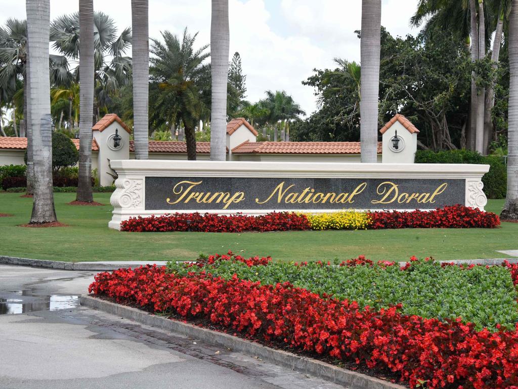 Trump National Doral in Miami, Florida is owned by the US President. Picture: AFP