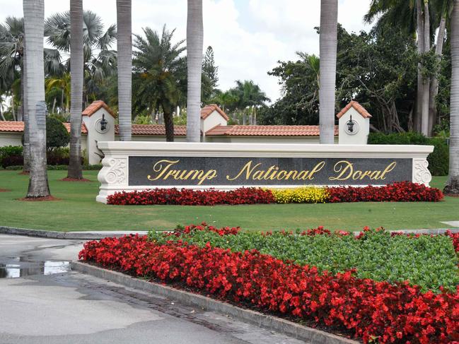 Trump National Doral in Miami, Florida is owned by the US President. Picture: AFP